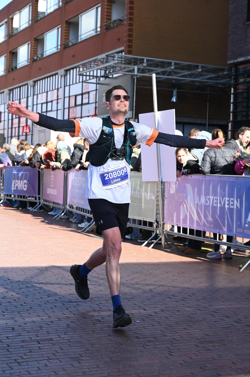 Lowie van Eck tijdens de Lentemarathon 2025